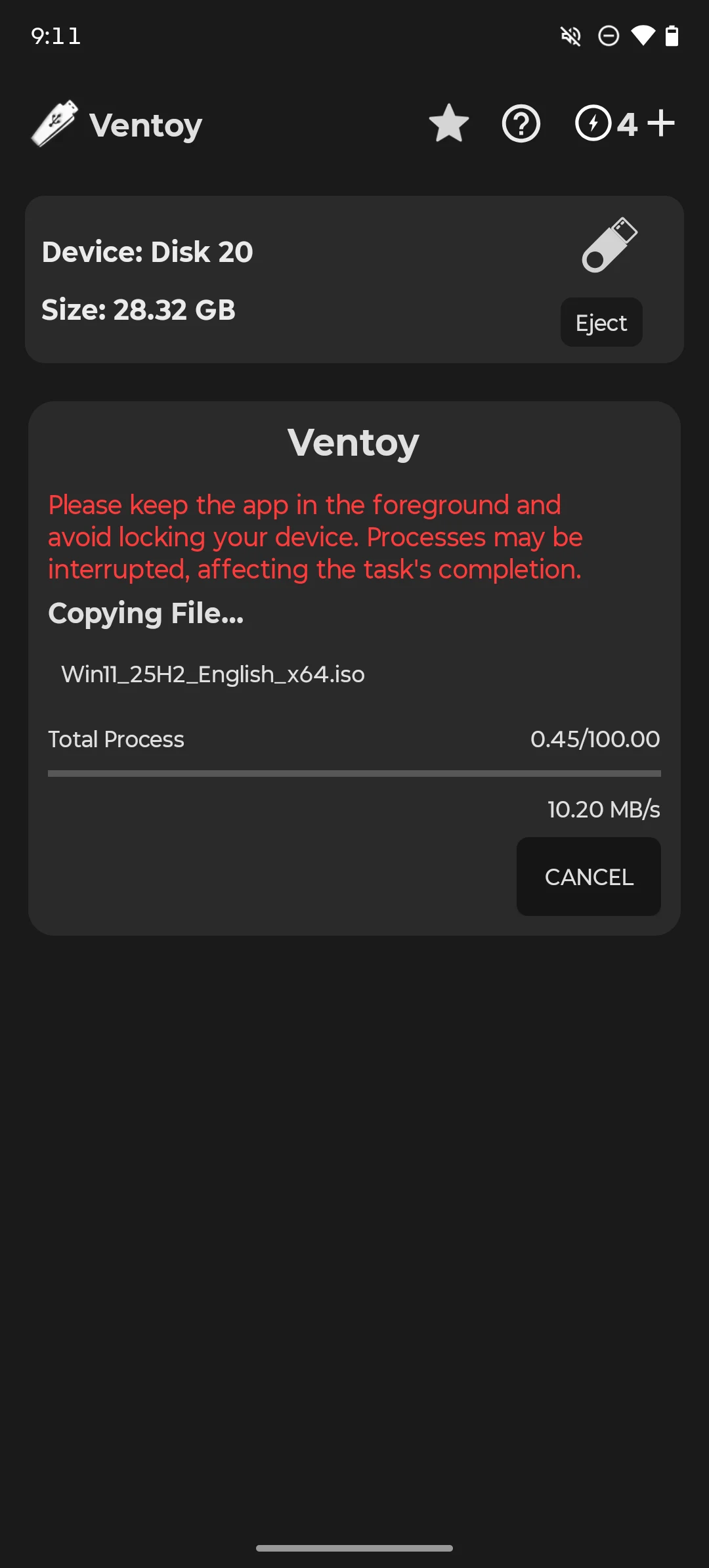 Ventoy (Unofficial) screenshot